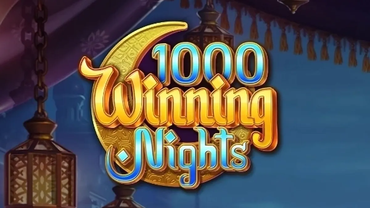 Interface do jogo de slot 1000 Winning Nights com tema de fortuna